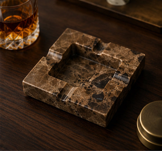 Dark Emperador Ash Tray