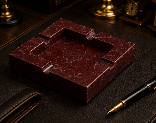 Red Marfil Ash Tray